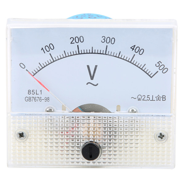 85L1 AC0‑500V Pointer AC Voltmeter Header Elektrisk Spændingsmålingsenhed Værktøj