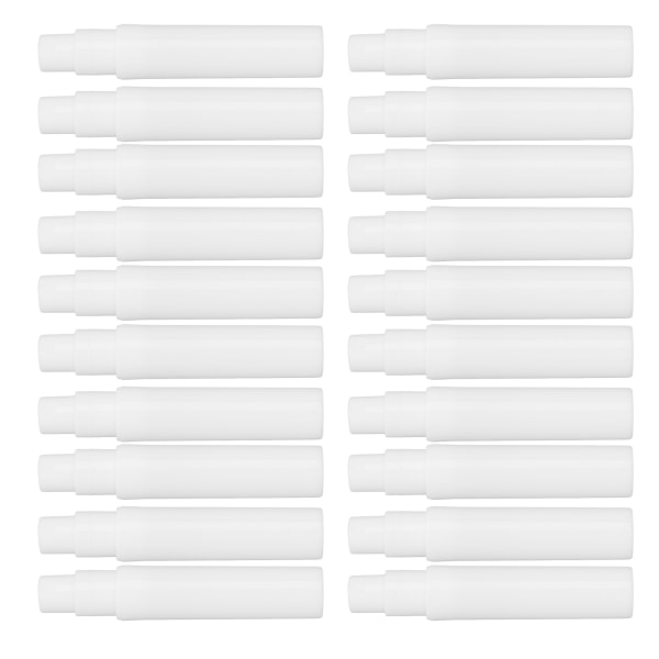 20 kpl minisuihkepullo 5 ml valkoinen ABS Fine Mist uudelleentäytettävä tyhjä sumutinpullo hajuvettä varten