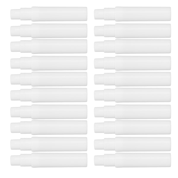 20st Mini Sprayflaska 5ml Vit ABS Fine Mist Återfyllbar tom Sprayflaska för parfym