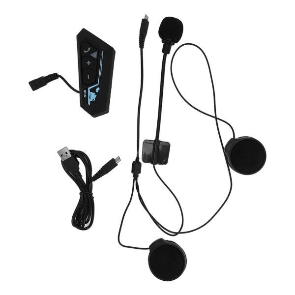 BT22 Motorcykelhjälm Headset Automatisk samtalssvar Stöder intercom-anslutning Hjälm Bluetooth hörlurar