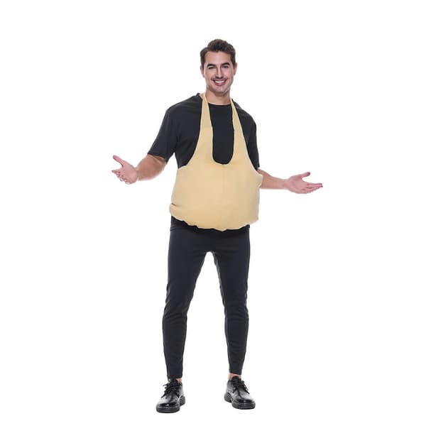 Tekoperä, tekovatsa Halloween-asu Fake belly