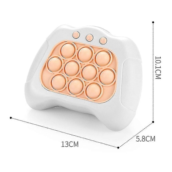 Multi-farve Elektrisk Gennembruds Puzzle Pop It Konsol til Børn - Stress Relief Fidget Legetøj Pink