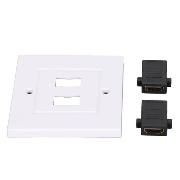 2-porttinen HD Multimedia Interface -seinäpaneeli HD Multimedia Interface -pistorasiapaneelin kaapelilaajennusliitin