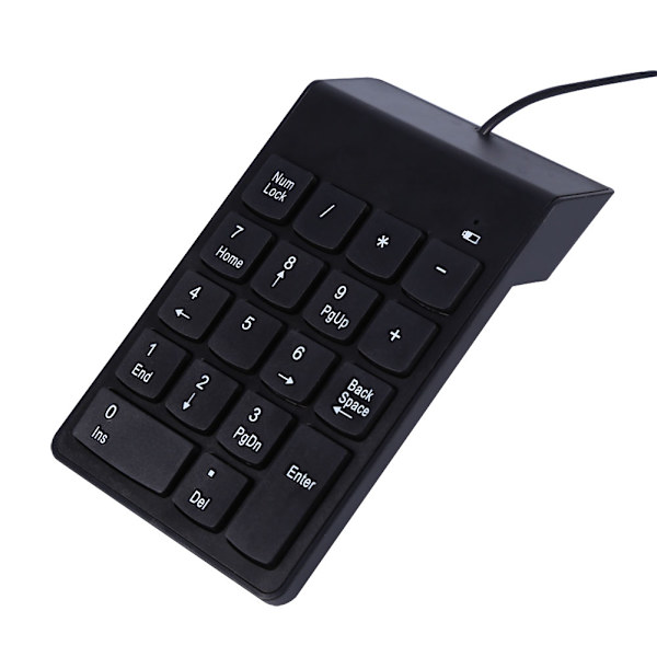 USB numerisk tastatur Mini numerisk tastatur numerisk 18 taster tastatur for bærbar PC stasjonær PC Pro
