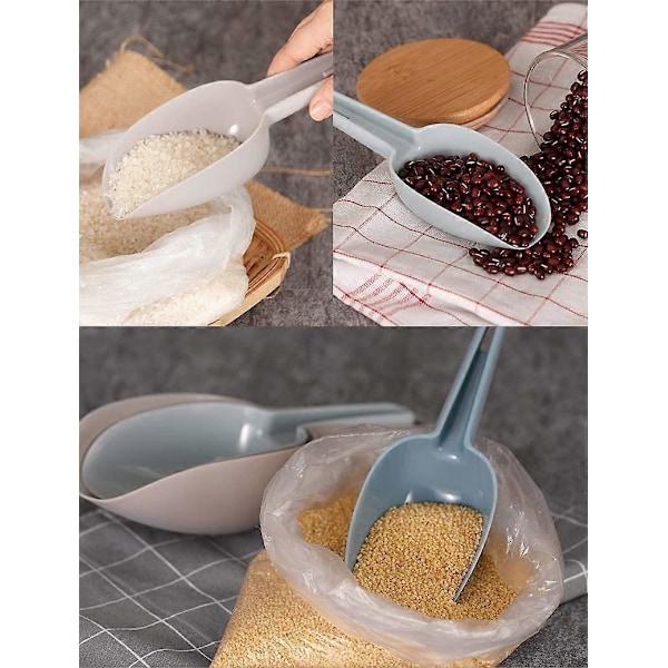 Plastik Ske Sæt Kæledyrsfoder Ske Hvalpefoder Skovl Måleske Tørfoder Ske Multifunktionelt Praktisk Ske Sæt 3 Dele Reddedesign