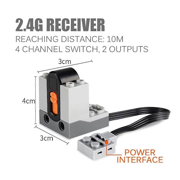 Power Functions Deler Byggeklosser Togspor Motor stil A