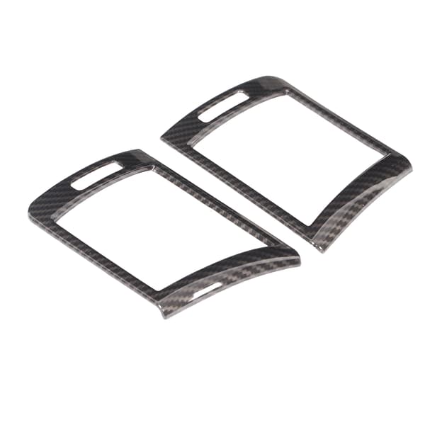 2 stk. Bil Dashbord Side Luftutløpsramme Deksel Trim Karbonfiberstil Erstatning for 3-serie E46 1998-2004