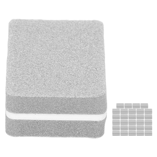 30 st Nagelbuffert Block Professionell Salon Mini Portabel Nagelputsning Slipblock Manikyr ToolGray
