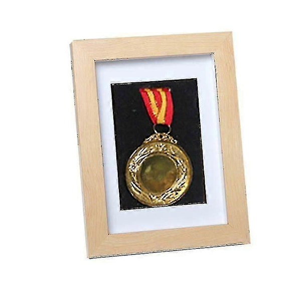 Medaljeutstillingsskap, Stereoskopisk Fortykket Svingbord Bilderamme Trefarge 12.7*17.8cm