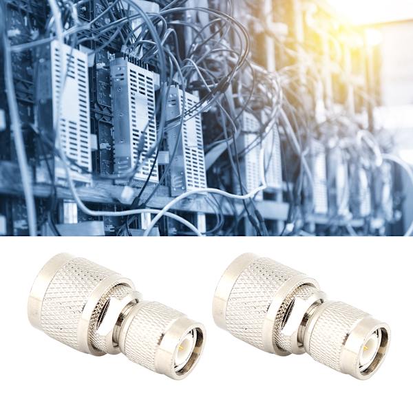 2 kpl 50 ohmin N uros-TNC-urosliitin suora sovitin antennilähetysradioille