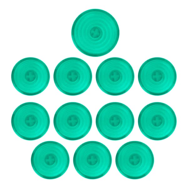 12 stk Arcade-knapdæksler 20,2 mm 25,3 mm Mekaniske trykknapdæksler til Kailh til Cherry til Akko til Glorious Switch Green