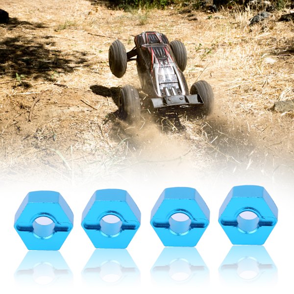 Alumiiniseos RC-kuusiokiinnikeliitin, sopii ECX 2WD 1/10 RC-harrasteautoon, sininen