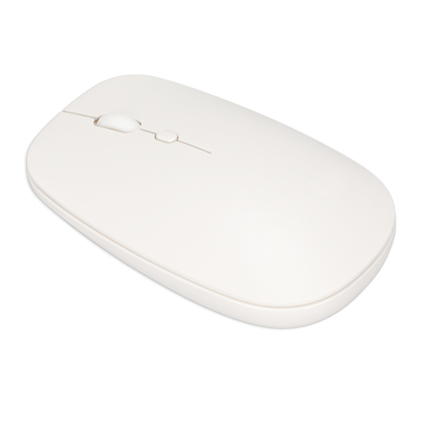 Trådløs mus 2.4G Dual Mode Ultratynd Silent 3 Speed ​​Justerbar DPI trådløs mus til bærbar computer Tablet Hvid