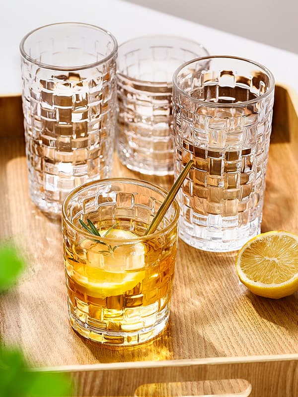 400 ml husholdningspreget glasskopp for juice, kaffe, kalde drikker