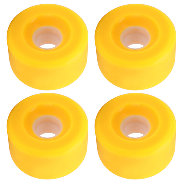 PUENTE 4stk 70x42mm Skateboardhjul 80A Longboard Cruiser Hjul Udskiftningsdele Gul
