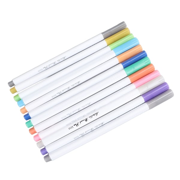 Metallic Maling Penne 12 Farver Blød Pen Tip Multifunktion Maling Marker Penne til Studerende Notering