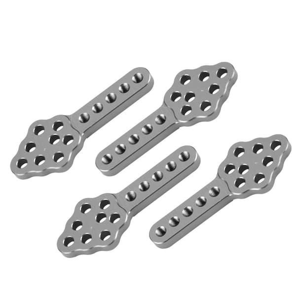 4 stk./sæt RC Bil Støddæmper Monteringsplade Justerbar Højde til 1/10 Crawler (Titanium Farve)