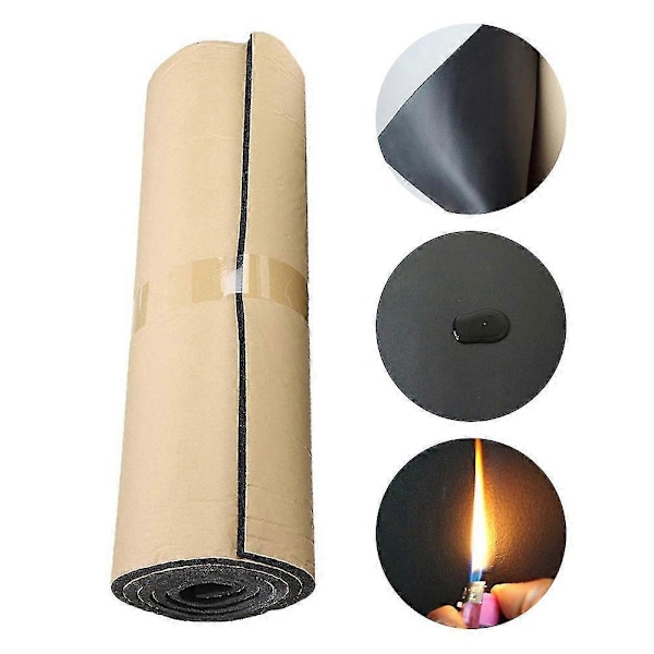 Lydisolering for bil, lydisolering, termisk skum, lydisolasjonspolymerer, lydisolerende bomull, 200x50cm 50cmx200cmx3mm