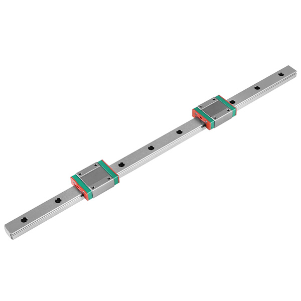 1 stk. 400mm/15,7 tommer stål høj præcision miniature lineær skinner guide med 2 blokke