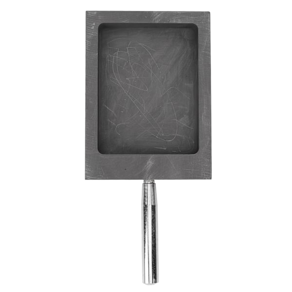 Grafittstøpeform Metall Ingot Form Digel med håndtak for smelting av raffinering Gull Sølv Kobber 4,13 X 3,15 X 0,59 tommer