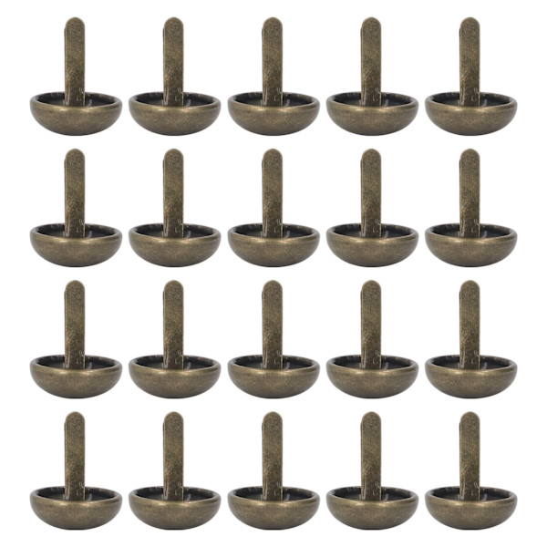 200 stk. dekorative metalnitter trim elektroplettering behandling burr fri slidstærk DIY fremstilling søm hardware til tasker SP15 004
