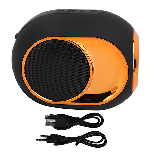 Bluetooth trådlös högtalare TWS subwoofer högtalare för U-skiva telefon bärbar dator elektrisk utrustning svart