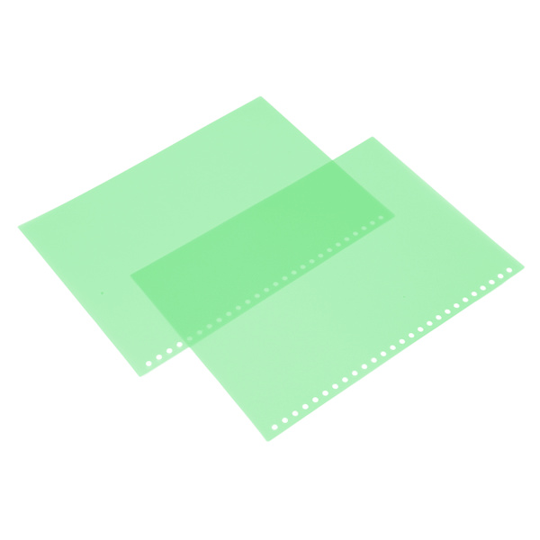 B5 26 Papir Cover Frosted Gennemskinnelig Vandtæt Rulle PP Side Bindende Cover til Rapporter Præsentationer 50stk Grøn