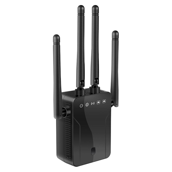 M 95B Trådlös Repeater för hemmakontor 300m Signalförstärkare Extender 4 Antenn Router WiFi Förstärkare 100‑240V