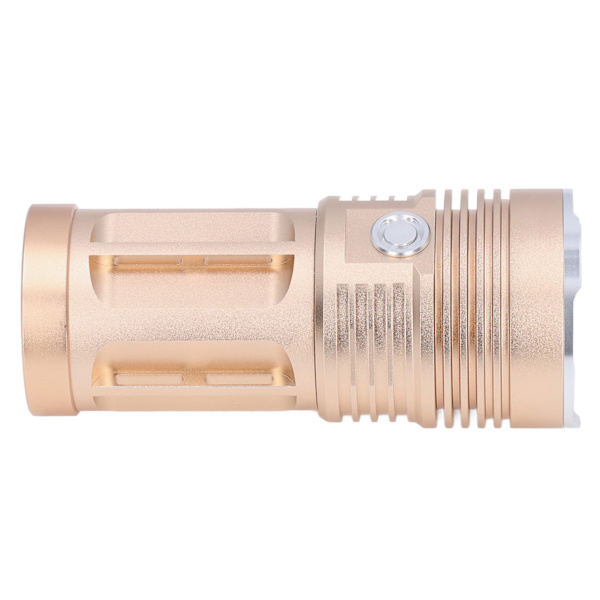 LED-ficklampa 8000LM Ljusstyrka Skyddsfunktion Aluminiumlegering Tunna Bärbar Zoomficklampa