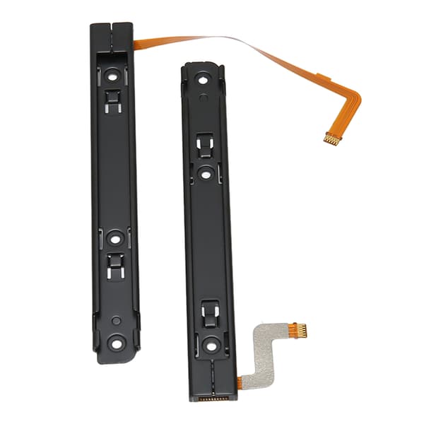 1 Par Spelkonsol Glidskena Professionell Ersättning Metall Glidskena med Sensor Flexkabel för SWITCH OLED-värd