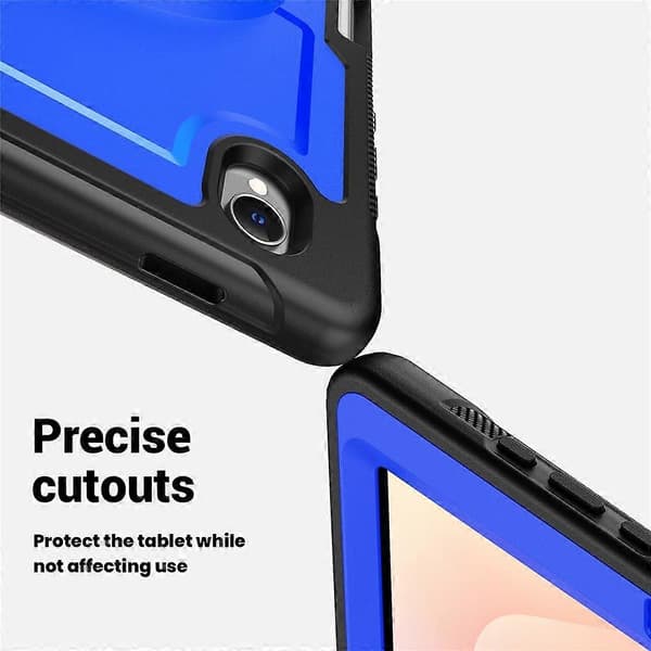 Compatible with Samsung Galaxy Tab S11 Case Hand Strap Stand PC + TPU Tablet Case with Shoulder Strap and Pen Holder DarkBlue