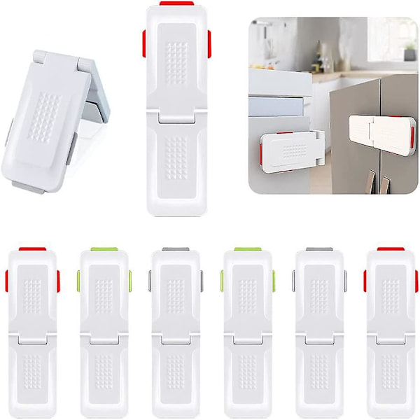 Baby Safety Locks - 8pcs Cupboard Stoppers and Latches for Drawer, Door, Fridge