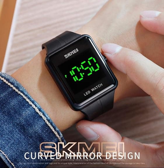 Unisex Square LED Digital Watch Large Dial Fashion