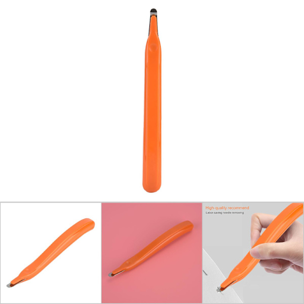 Arbeidsbesparende og universell pennform magnetisk nålfjerner (oransje)