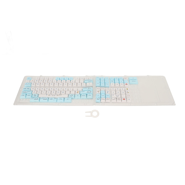 PBT Tangentbord Keycaps 130 Keys Dye Sublimation Ergonomic Rich Colors Mekaniska Tangentbord Keycaps for Game Work DIY Dog