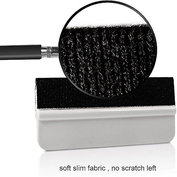 2 stk med fiberkant for bilvinylfolier, holdbar vindusfolie-squeegee, squeegee-klistremerke