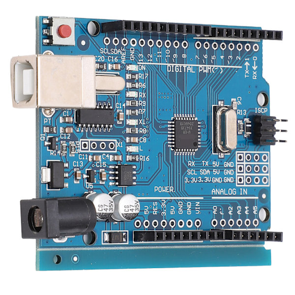Utviklingskortmodul med mikroprosessorstyring for R3
