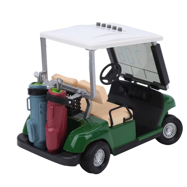 Golf evighetskalender i plast, klubbbil, gave, minigolfbilklokketilbehør