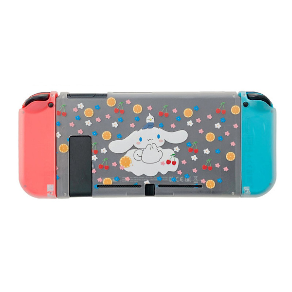 Skyddande spelskydd i tecknad serie genomskinlig delad fallskyddsskydd för Switch typ 4