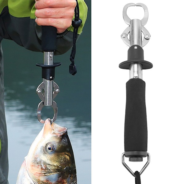 Rostfritt stål fisk läpp gripare gripare grepp verktyg fiske redskap tillbehör