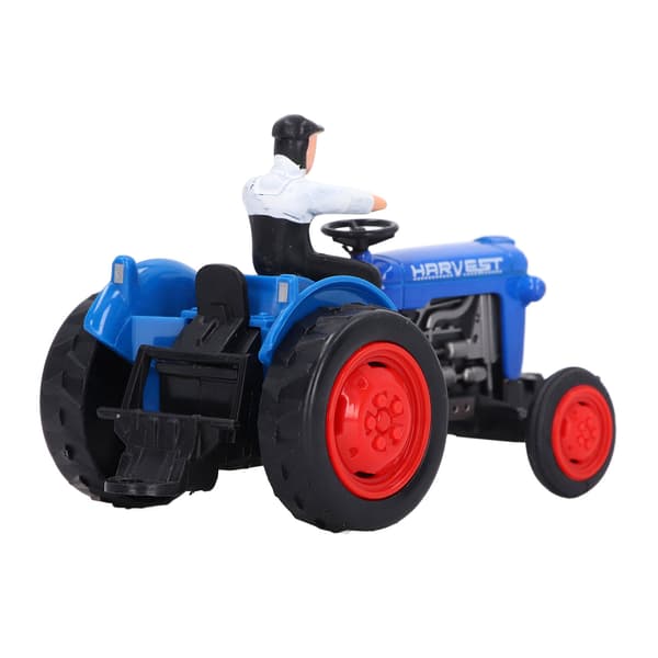 Simulering Traktor Køretøj Model Robust Legering Ingeniør Landmand Bil Legetøj til Børn Blå