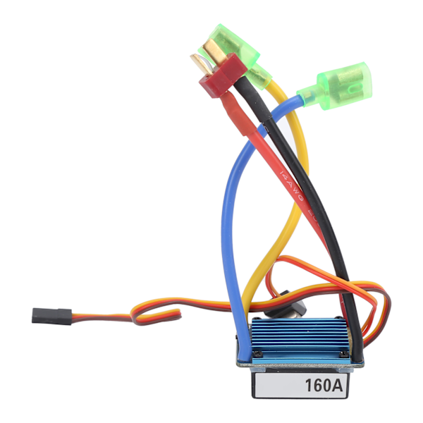 Vedenpitävä 160A kaksisuuntainen harjattu ESC 5V 1A BEC sähköinen nopeudensäädin 1/12 RC-autoille