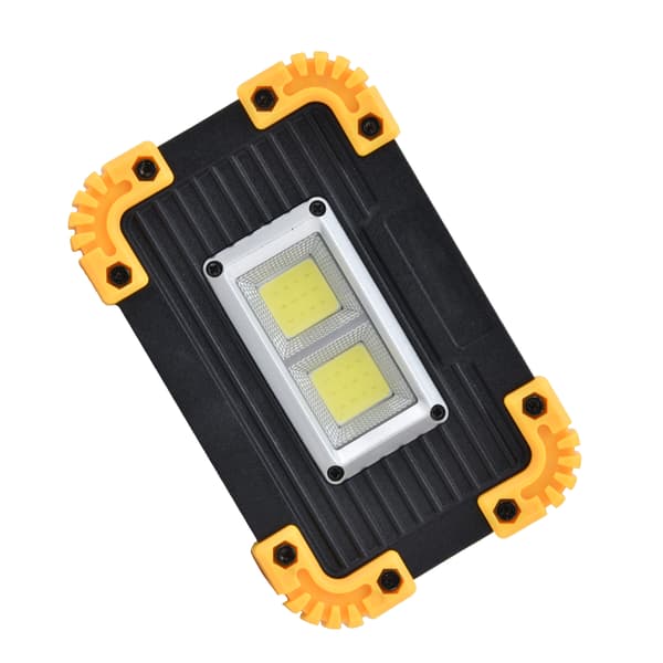 Mini LED Flomlys COB Nødlys USB-lading Dobbel Firkantet Campinglys Telt Arbeidslys for Utendørs