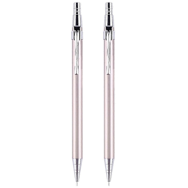 Metal Mekanisk Blyant Tryk Automatisk Penne kompatible med Skrivning 0,7 mm
