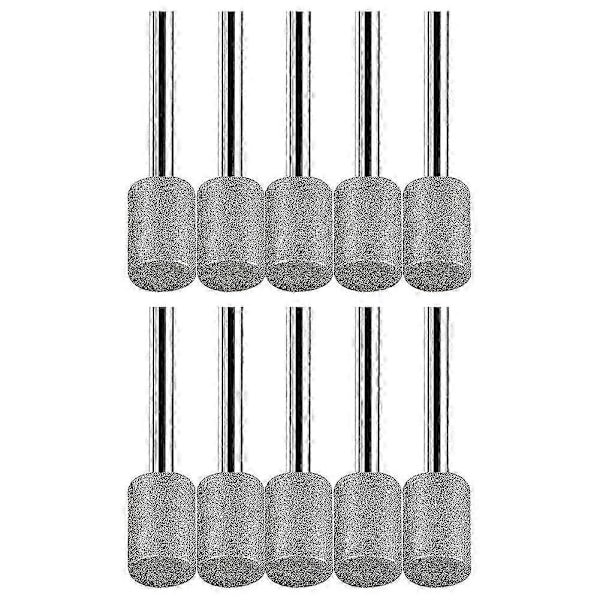 Stenhuggersæt, 10 stk. diamantstifter kompatible med sten, klipper, glas, keramik, kompatible med roterende værktøjer (8 mm)