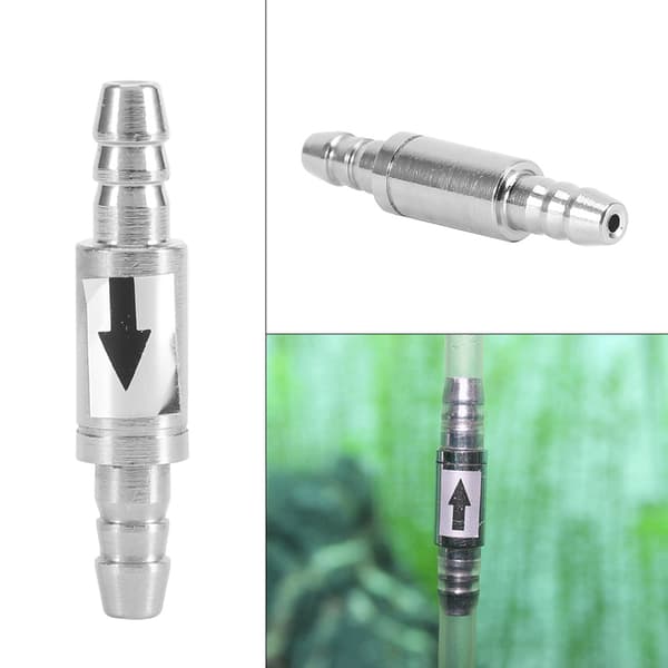 Rustfri stål CO2 Envejs Kontraventil Til Akvarium CO2 System Akvarium CO2 Diffuser og Luft P