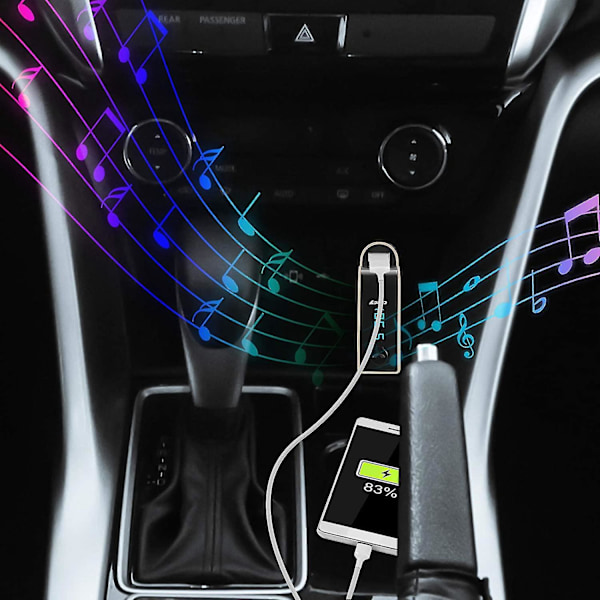 G7 Bluetooth Bilkit Håndfri FM-Sendemodul Bilkit Højttaler Radio MP3 Afspiller USB-Oplader Og Aux