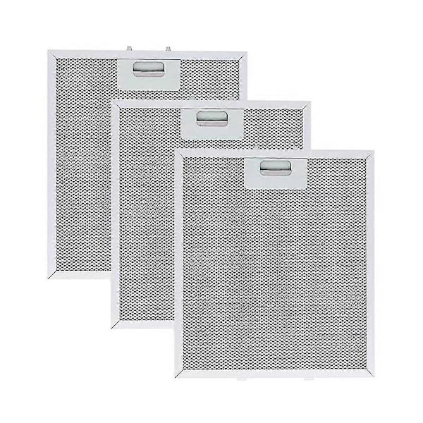 3 stk. W10169961A Emhættefilter kompatibel med Jenn Air Emhætte Erstatning Aluminium Ventilationsfilter 12X10,5 tommer