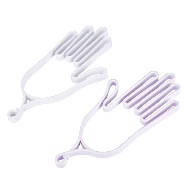 2 stk Multipurpose plastik golfhandsker Keeper Support båre tilbehør (hvid lyserød)
