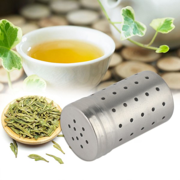 Praktiskt tefilter i rostfritt stål Mesh tebladsfiltreringstillbehör